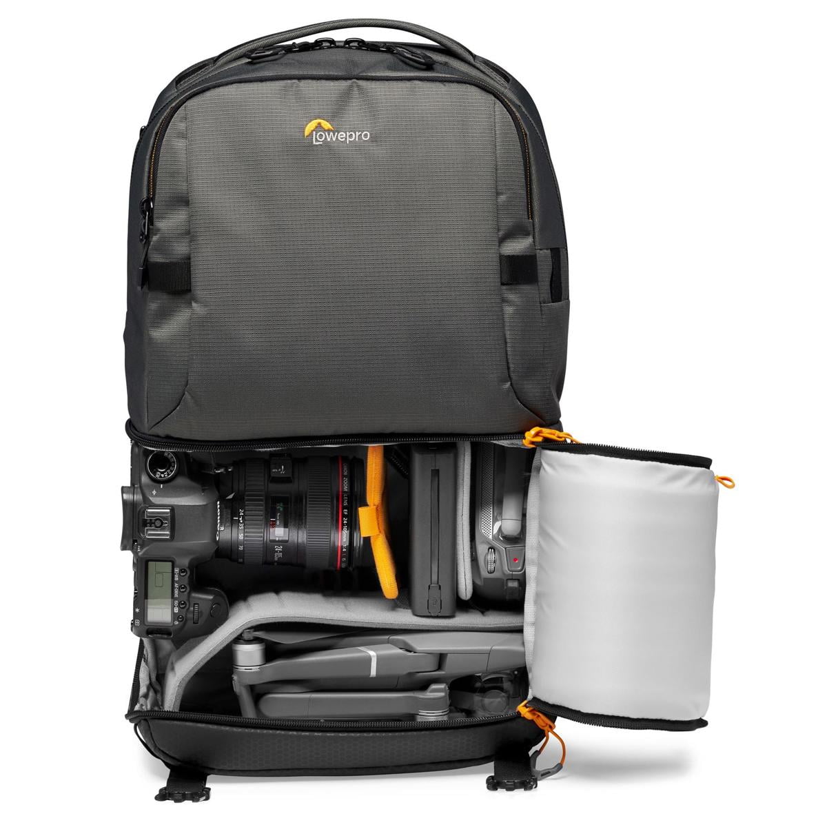 Lowepro Fastpack BP 250 AW III Travel-Ready Backpack for DSLR Camera, Gear and Laptop, Gray