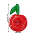 thumbnail image 3 of Inflatable Fruit Cup Holder, Cherry Shaped PVC Floating Drink Rack, Leakproof Water Beverage Stand, Pool Accessory for Seaside Swimming Pool Party Decoration, 3 of 7