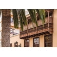 thumbnail image 2 of Bibikow, Walter 24x17 Black Ornate Wood Framed with Double Matting Museum Art Print Titled - Canary Islands-La Palma Island-Santa Cruz de la Palma-traditional Canarian house balconies, 2 of 4