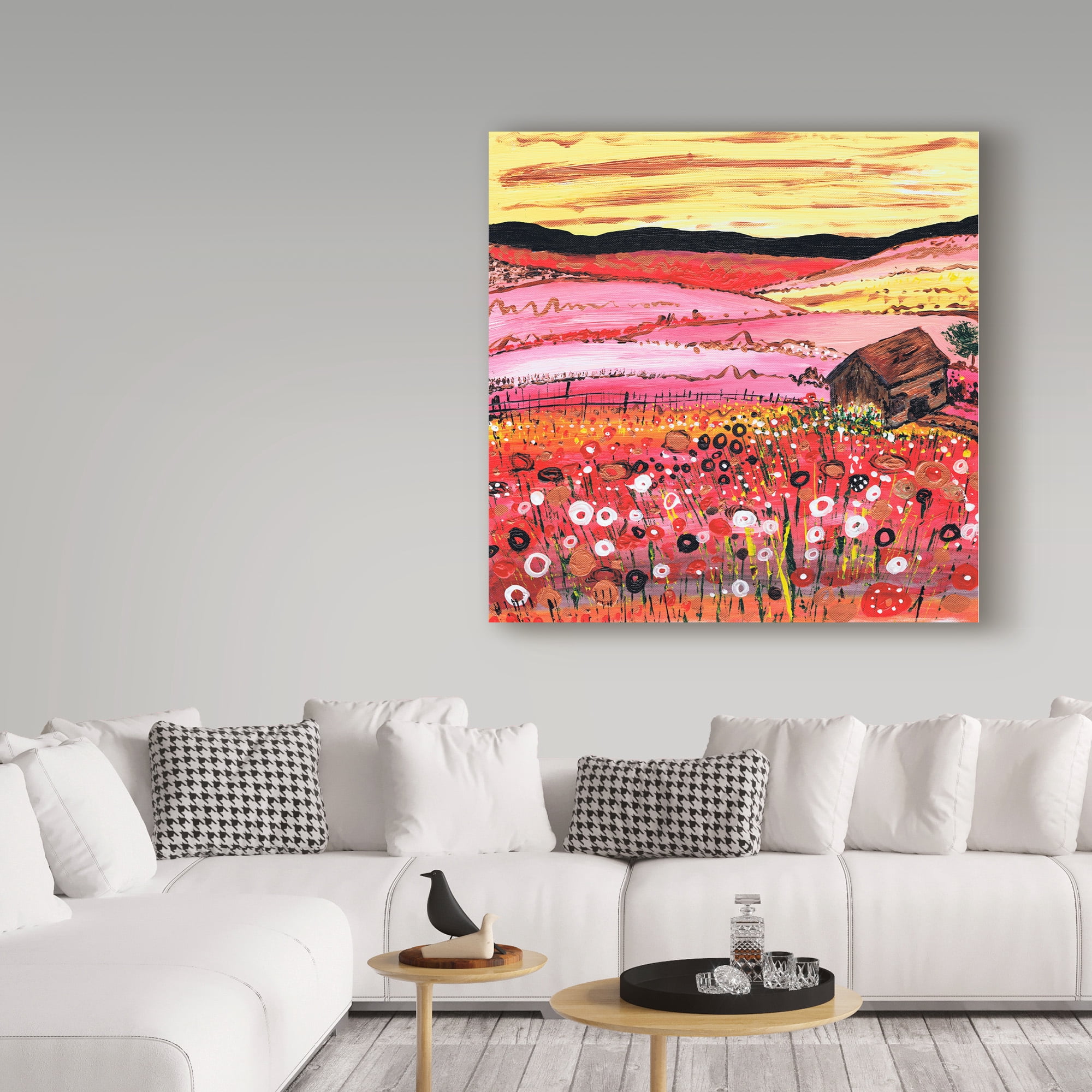 Trademark Fine Art 'A Cottage in Summer' Canvas Art by Caroline Duncan ART