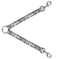 thumbnail image 1 of Buckle-Down Leash Splitter - Hibiscus Gray White - 1" Wide - 30" Length, 1 of 1