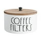 thumbnail image 1 of Contenedor de almacenamiento para portafiltros de café, caja de almacenamiento, madera, a prueba de polvo, contenedor para filtros de café,, 1 of 9