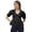 Black, variant on Moomaya Women's Smocked Printed Top, Women's Elbow Sleeve Tops For Summer