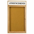 thumbnail image 3 of Aarco Products CBC3624RH 1-Door Enclosed Bulletin Board with Header - Cherry, 3 of 6