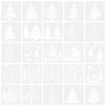 thumbnail image 1 of 25Pcs Christmas Element Stencils Xmas Pattern Stencil Decorative Spray Stencil Graffiti Stencil, 1 of 9