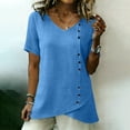 thumbnail image 4 of tarylea Workout Tops for Women Short Sleeve Crewneck Stretch Fitted Summer Athletic Running Hiking T-Shirt, 4 of 8