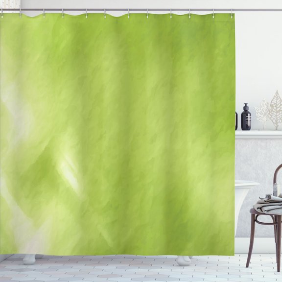 Ambesonne Sage Shower Curtain, Digital Shady Abstraction, 69"Wx75"L, Apple Green