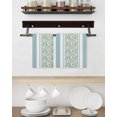 thumbnail image 3 of Blue Daisy Kitchen Dish Towels for Drying Dishes Set of 2, Farmhouse Floral Blue Striped Waffle Weave Microfiber Hand Tea Bathroom Towels Quick Dry & Absorbent Towel 15.7x23.6, 3 of 7