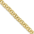 thumbnail image 1 of 14K Yellow Gold bracelet Charm 7 in 9 mm 7in 8.5mm Solid Double Link, 1 of 1
