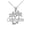 White, variant on Solid Gold California Palm Tree Pendant Necklace (14K Yellow Gold, Pendant with 20" chain)