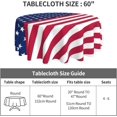 thumbnail image 2 of Patriotic Tablecloth American Flag Tablecloth Round Tablecloth 60 Inch Washable Table Cover Reused 4th of July Table Cloth for Home Holiday Dinner Picnic Outdoor Party Dining Room Table Decor, 2 of 6