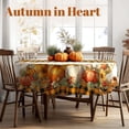 thumbnail image 2 of Fall Thanksgiving Rectangular Tablecloth x (xcm) Wipe Clean Pumpkin Table Cover for Family Gatherings Holiday Dinners Home Kitchen Decor, 2 of 7