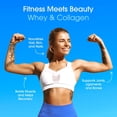 thumbnail image 4 of Fit & Lean Clear Protein Powder with Whey Isolate Protein and Collagen, Grass Fed, Muscle Recovery, GLP-1 Support, Blue Raspberry, 20 Servings, 4 of 8