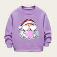 thumbnail image 3 of BFHHYA Girls Boys Christmas Sweatshirt Kids Glow-in-the-Dark Santa Printed Pullover Crew-Neck Long Sleeve Sweatshirt for Christmas Eve & Nightly Walks(2-12Y), 3 of 6