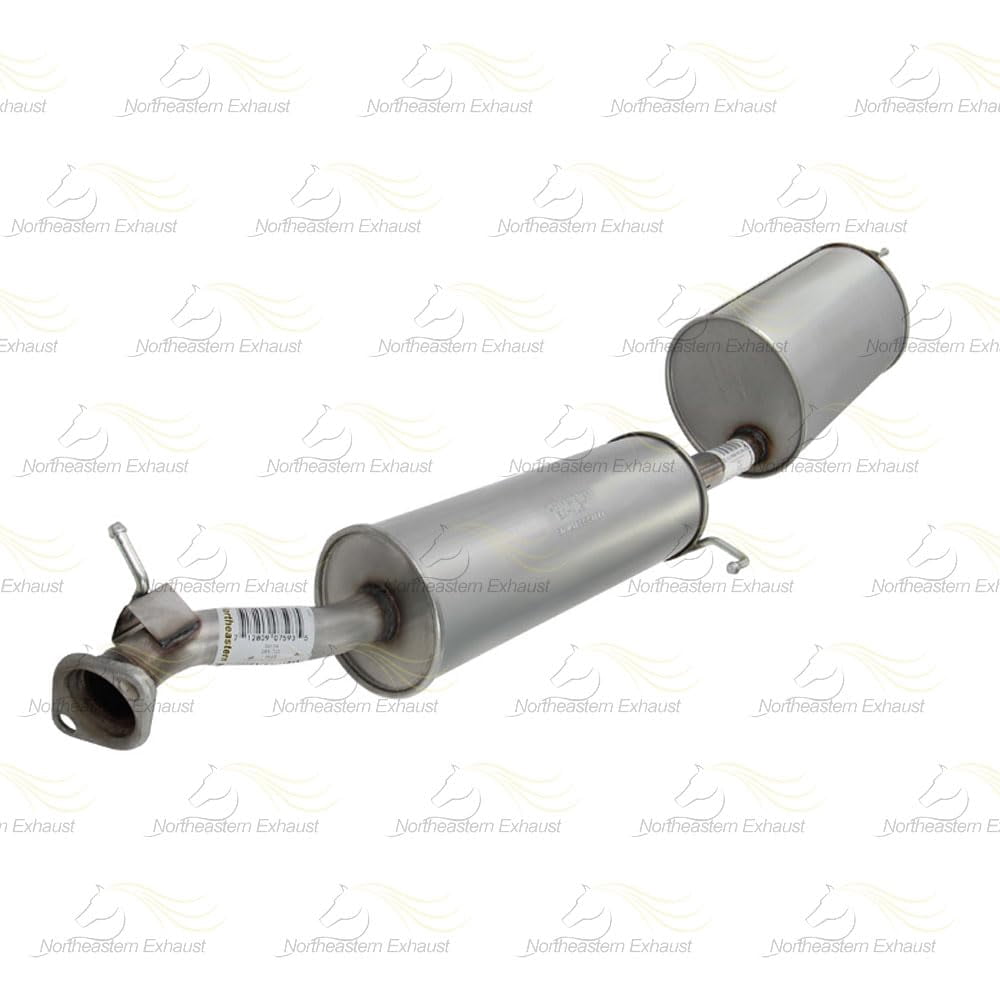 Northeastern Exhaust Muffler & Tail Pipe System Fits 2003-2011 Honda Element 2.4L - Direct Fit | Stainless Steel Exhaust System Kit | Includes Gaskets, Clamp, Hangers & Bolt Kit