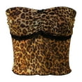 thumbnail image 4 of Landzoo One Women's Leopard Print Tank Top Sleeveless V Neck Top Spaghetti Straps Slim Fit Going Out Camisole Crop Top Cozy Stylish Basic Tube Tops, 4 of 7