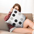 thumbnail image 7 of Black Spots Pillow Covers Square Pillow Covers,Soft Pillow Cas Covers,linen Pillowcases Double-sided Printing for Sofa Couch Outdoor Decor,Pillowcases Set Of 2,18x18 Inches, 7 of 7