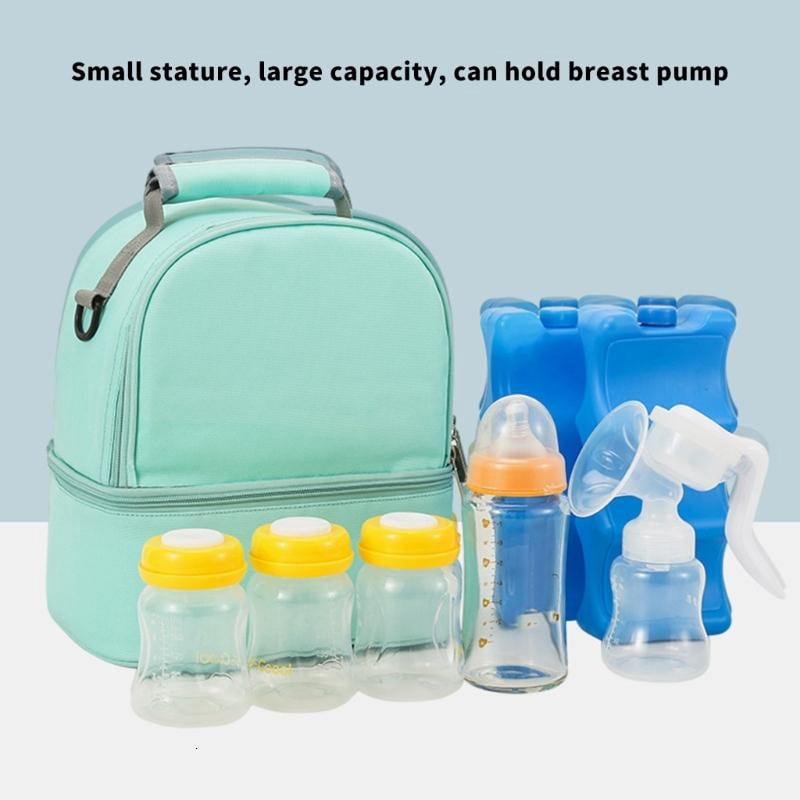 CEORPER Spacious Organized Milk Backpack Insulated Thermal Diaper Bag for Moms