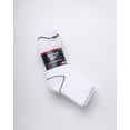 thumbnail image 2 of Calcetines deportivos Reebok para hombre con amortiguación, corte cuarto, 6 pares, blancos, 2 of 7