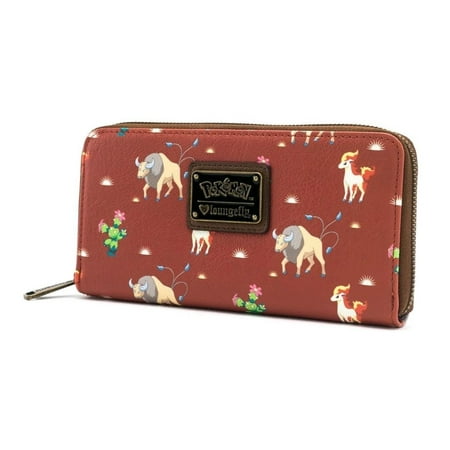 Pokemon Ponyta, Tauros, Maractus, Western Zip Around Women's Wallet