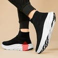 thumbnail image 5 of Breathable Knit Fur Lined Winter Work Gym Trainers Sneakers for Women and Men Stylish, 5 of 14