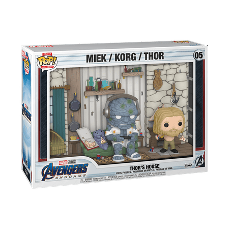 UPC: 0889698709149 | Funko Pop! Moments Deluxe: Endgame – Thor’s House Vinyl Bobbleheads