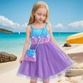 thumbnail image 2 of TAIAOJING Girls Dresses Casual Summer Outfits Sets Toddler Kids Fashion Sleeveless Dress With Mesh Skirt Star Moon Design For Daily Wear Age 3-9 Relaxed Fit 8-9Y, 2 of 9
