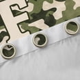thumbnail image 4 of Feelyou Boy Camo Curtains Pack of 2 (52x84 Each), Green Initial F Letter Window Curtains, 4 of 6