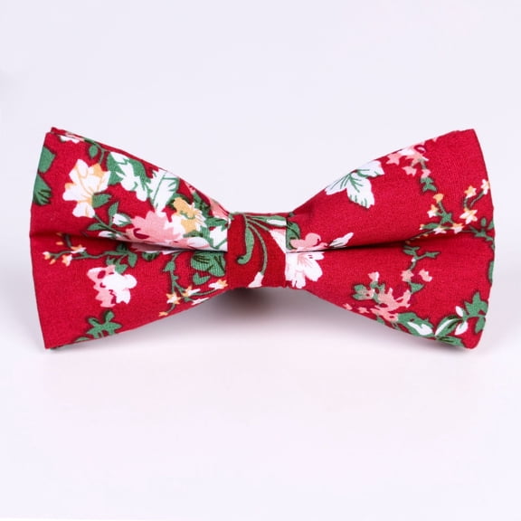 Men Cotton Flower Pre-tied Bow Tie Wedding Party Business Suit Tuxedo Bowtie
