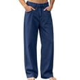 thumbnail image 7 of VBVC Men's Baggy Wide Leg Jeans with Pockets , High Waisted Washed Denim Pants For Men, XS-3XL, 7 of 7