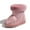 A01/Pink, variant on Meckior Toddler Boys Girls Snow Boots Winter Snow Warm Fleece Booties High-Top Ankle Shoes for Little Kids