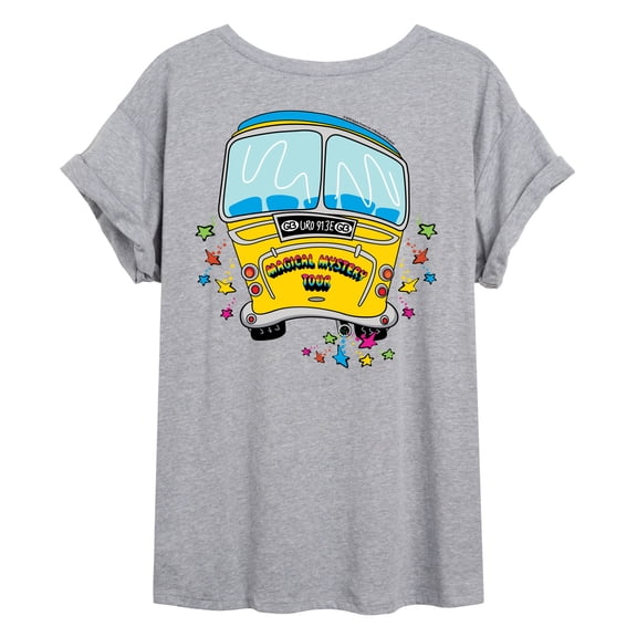 The Beatles - Magical Mystery Tour Bus - Juniors Oversized Graphic T-Shirt