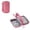 Pink, variant on Double-Layer Electronic Accessories Organizer, Travel Tech Bag for Power Banks, Cables, and Mouse,Black