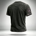 thumbnail image 3 of 9/11 25th Anniversary Never Forget Men's T-Shirt - Casual Memorial Pullover with Short Sleeve and Classic Crew Neck for Daily Tribute Red 2XL, 3 of 3