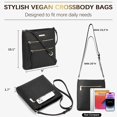 thumbnail image 3 of Crossbody Bags Purses for Women Trendy Soft Leather Shoulder Handbags with Adjustable Strap Zipper Pocket Medium, 3 of 8