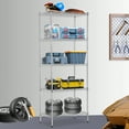 thumbnail image 2 of NiamVelo 5 Tier Storage Shelves Heavy Duty Metal Shelf for Garage Kitchen Bathroom Rack Chrome, 2 of 7