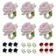 thumbnail image 5 of Servilletero de flores artificiales Bewildely 6 piezas anillos ornamentales reutilizables decoración de Navidad, 5 of 6