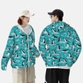 thumbnail image 4 of Daiia Penguins On The Ice In The Sea UPF 50+ Sun Protection Hoodie Jacket Lightweight Long Sleeve Sun Shirt for Women Men with Pocket Hiking Outdoor-3X-Large, 4 of 7