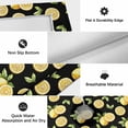 thumbnail image 6 of Summer Lemon Outdoor Rug for Patio/Deck/Porch, Non-Slip Large Area Rug 4 x 6 Ft, Country Fruit Leaf Black Watercolor Indoor Outdoor Rugs Washable Area Rugs, Reversible Camping Rug Carpet Runner, 6 of 8