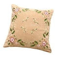 thumbnail image 3 of Kit de bordado para funda de almohada, funda de almohada decorativa, bricolaje, hecho a mano, elegante, costura Beige Blanco, 3 of 9