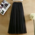 thumbnail image 4 of Women Dress Mesh Skirt Black Tutu Skirts for Women Layered Puffy Fairy Skirt Shiny Skirt, 4 of 6