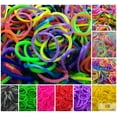 1200 pcs LOOM BANDS Rubber Refill Kit DIY Magical Bracelet 36S Clips,6