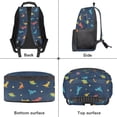 thumbnail image 6 of Uorisanigo Cute Dinosaur Backpack with Padded Straps, 17 Inch Durable Toddler School Bag for Preschool Kindergarten, Breathable Casual Daypack for Kids 5-12, 6 of 7