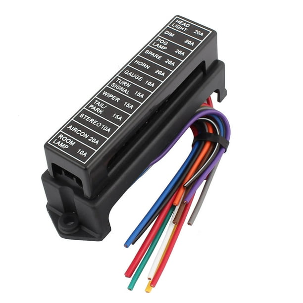 HS0012 12 Road With Wire Modification Basic Block Auto Car Fuse Box W