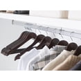 thumbnail image 5 of Storageworks Wood Hangers 20 Pack, Premium Wooden Coat Hangers with Contoured Shoulders, Non-Slip Pant Bar, Heavy Duty Suit Hangers, Walnut, 5 of 8