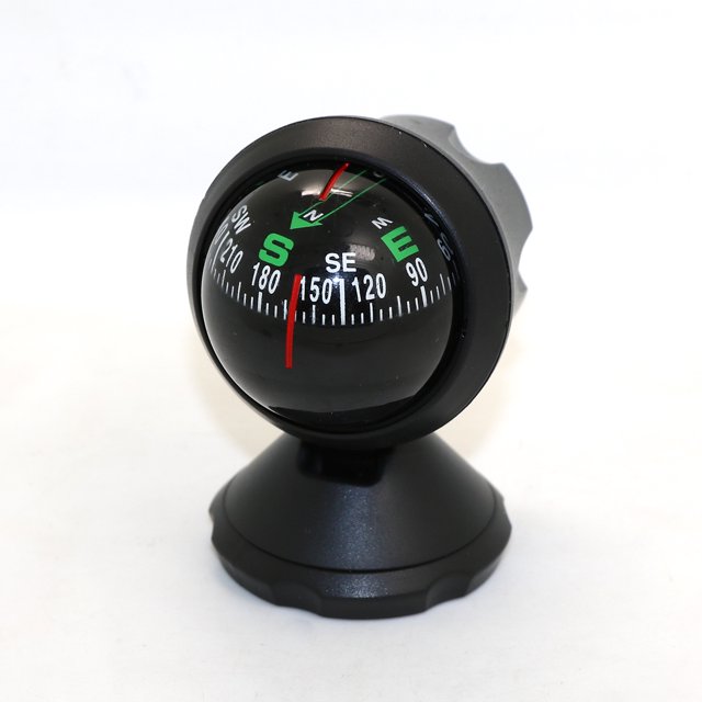 Car Compass Auto Mini Compass Compact Ball Compass with Adhesive and