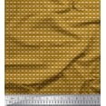 thumbnail image 1 of Soimoi Brown Moss Georgette Fabric Seamless Damask Printed Craft Fabric by the Yard 42 Inch Wide, 1 of 3