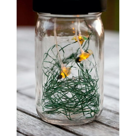 Echo Valley 4570 6 63 X 3 88 Firefly Jar Solar Lantern Walmart Com