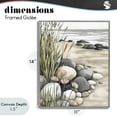 thumbnail image 4 of Stupell Industries Rustic Lodge Coastal Calm Pebbles Gray Framed Giclee Art, 11 x 14, by Riley B, 4 of 8
