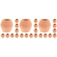 thumbnail image 3 of AMERTEER 24 pcs  Mini Clay Planter Pots Small Ceramic Succulents Planter Pots Mini Ceramic Plant Pot, 3 of 6